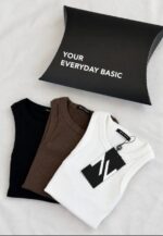 Kit blusas basic - 03 cores neutras - Imagem 2